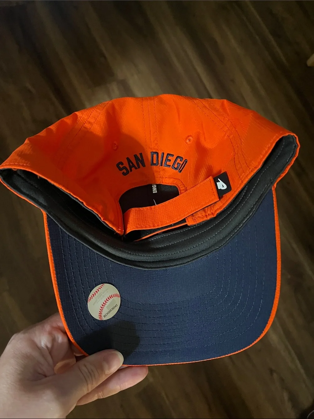 New Nike Dri-Fit Orange & Navy San Diego Padres Baseball Cap